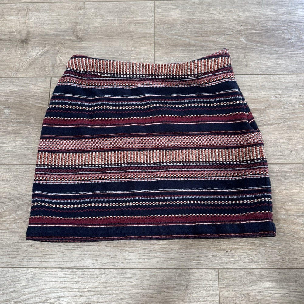 Hollister Women's Short Mini Multicolored A-Line Skirt Size 3 Boho‎ Style